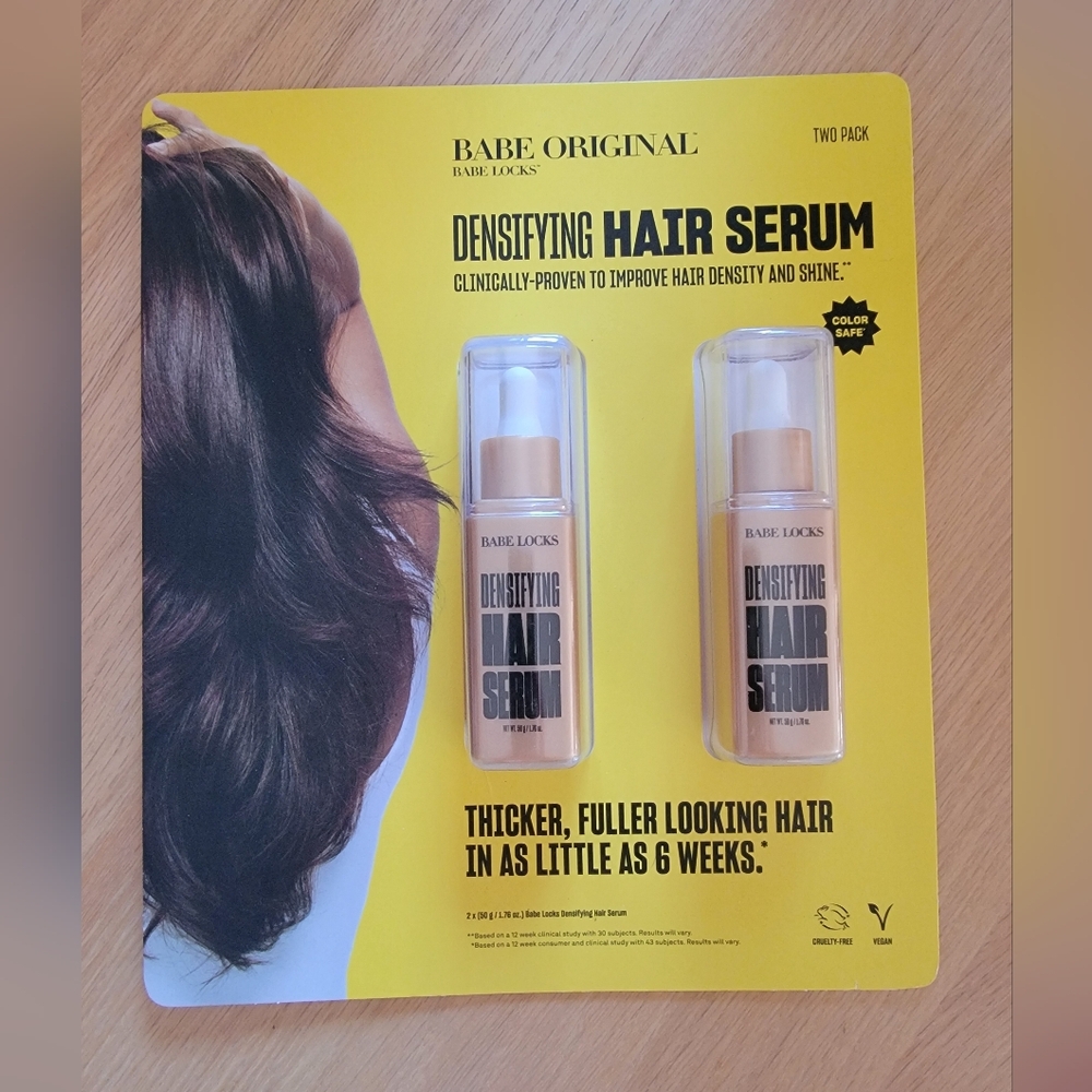 NEW Babe Original Locks Densifying Hair Serum Two-Pack 2 50g Each